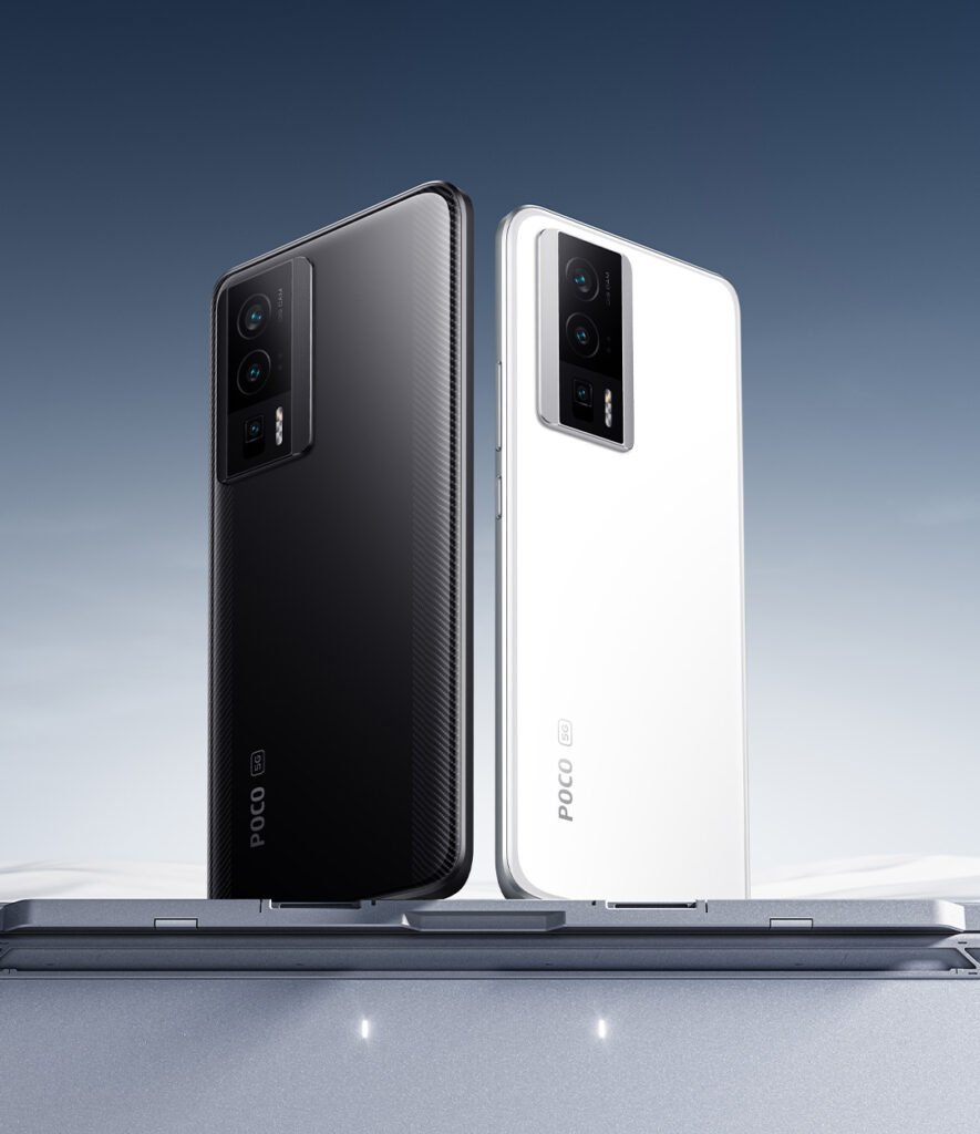 POCO F5 Pro with Snapdragon 8+ Gen 1 processor, 120Hz AMOLED display, and 67W turbo charging.
