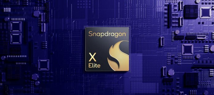 Qualcomm CEO Cristiano Amon presenting the new Snapdragon X processor at CES 2025, highlighting its capabilities for mid-range laptops and AI applications.